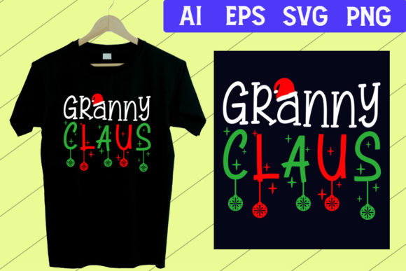 Christmas T Shirt Granny Claus SVG: A Festive Design Asset