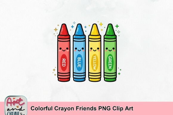 Colorful Crayon Friends PNG Clip Art: A Designer's Guide