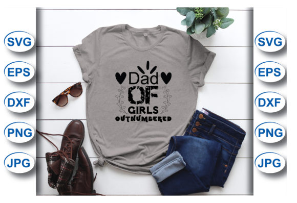 Dad of Girls Outnumbered T-shirt: A Designer's Honest Review