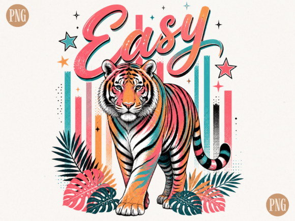 Easy Tiger Retro Design: Vintage Charm for Modern Projects