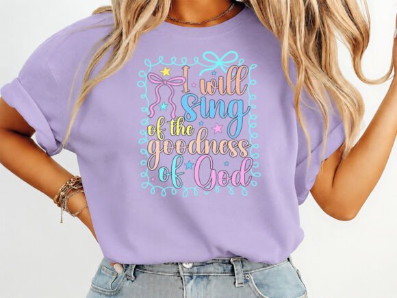Goodness of God T-Shirt SVG PNG: Faith-Based Typography Design