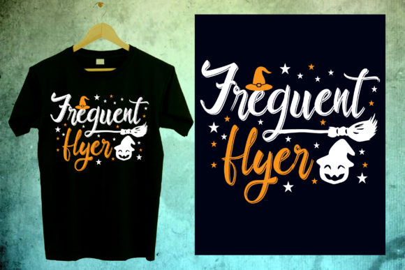 Halloween T-Shirt Design: Frequent Flyer Meets Spooky