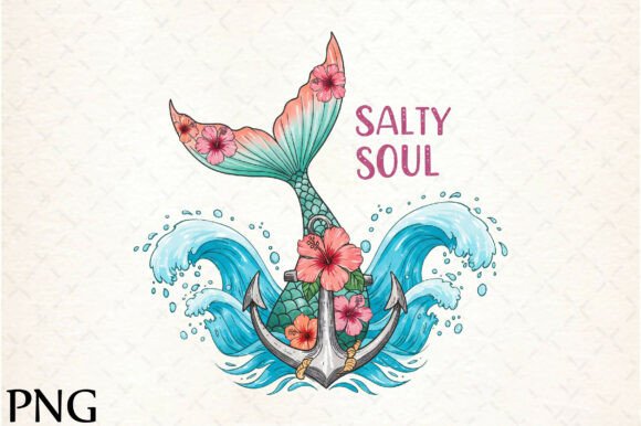 Salty Soul PNG: The Free-Spirited Design Asset