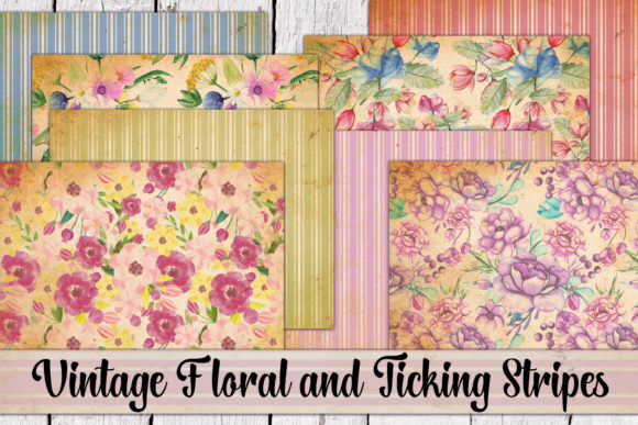 Vintage Floral and Ticking Stripes Paper: A Designer's Guide