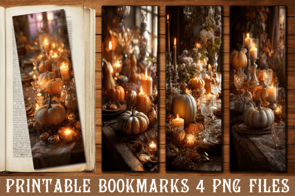 Warm Up Your Branding with the Aesthetic Thanksgiving Candle Bookmark