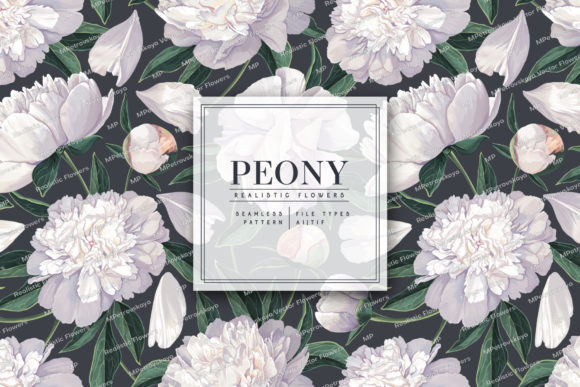 White Peonies Seamless: A Pattern for Every Project
